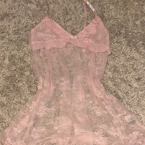 Soft Pink Lace Slip